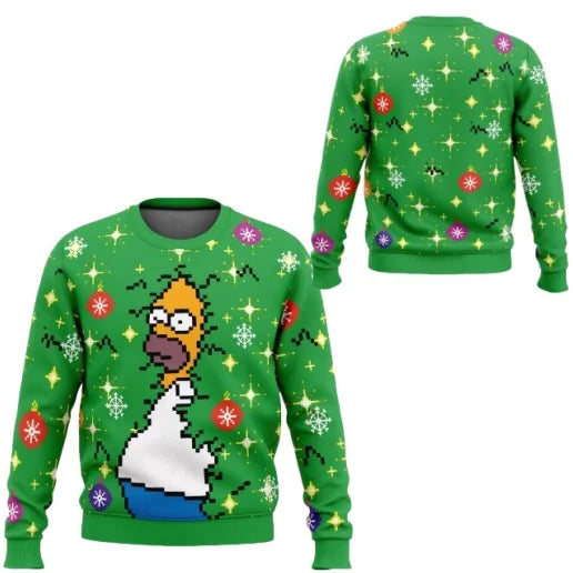 Women's ugly Christmas sweater - Homer Simpson