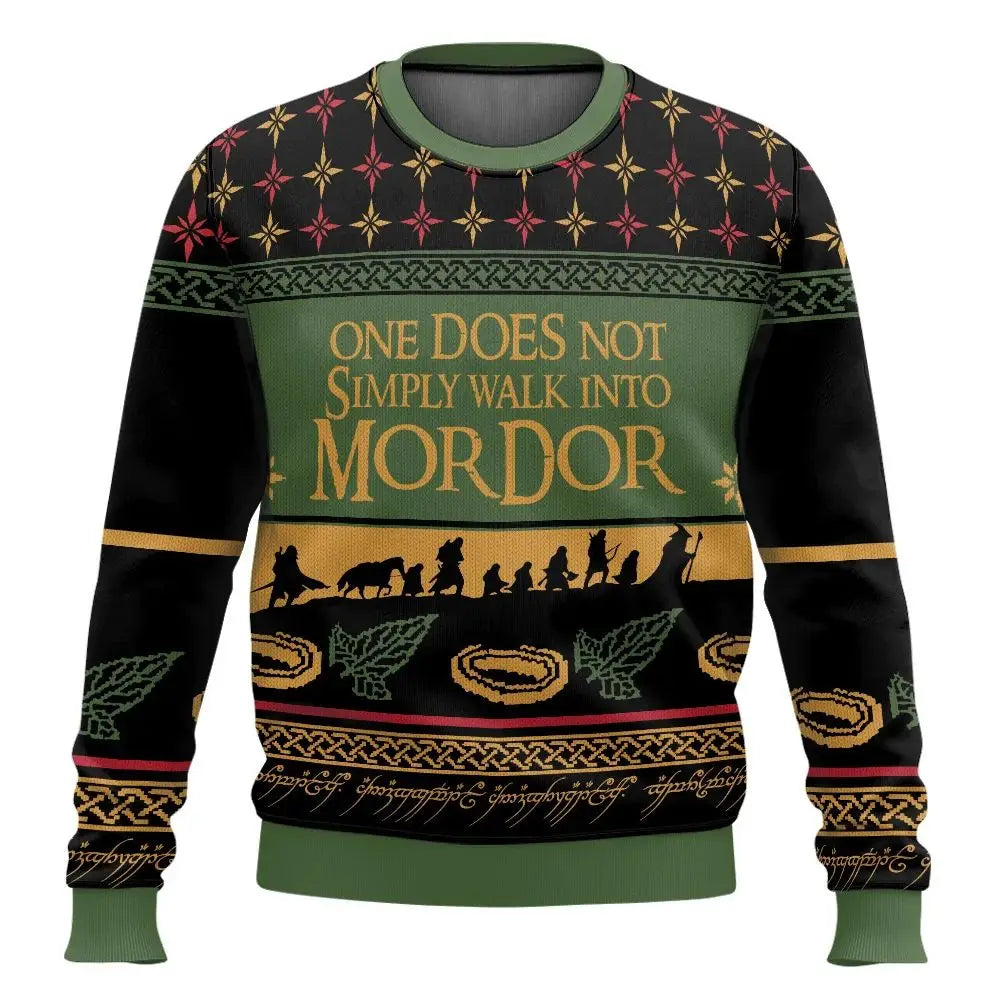 Men's ugly Christmas sweater - Lord of the Rings