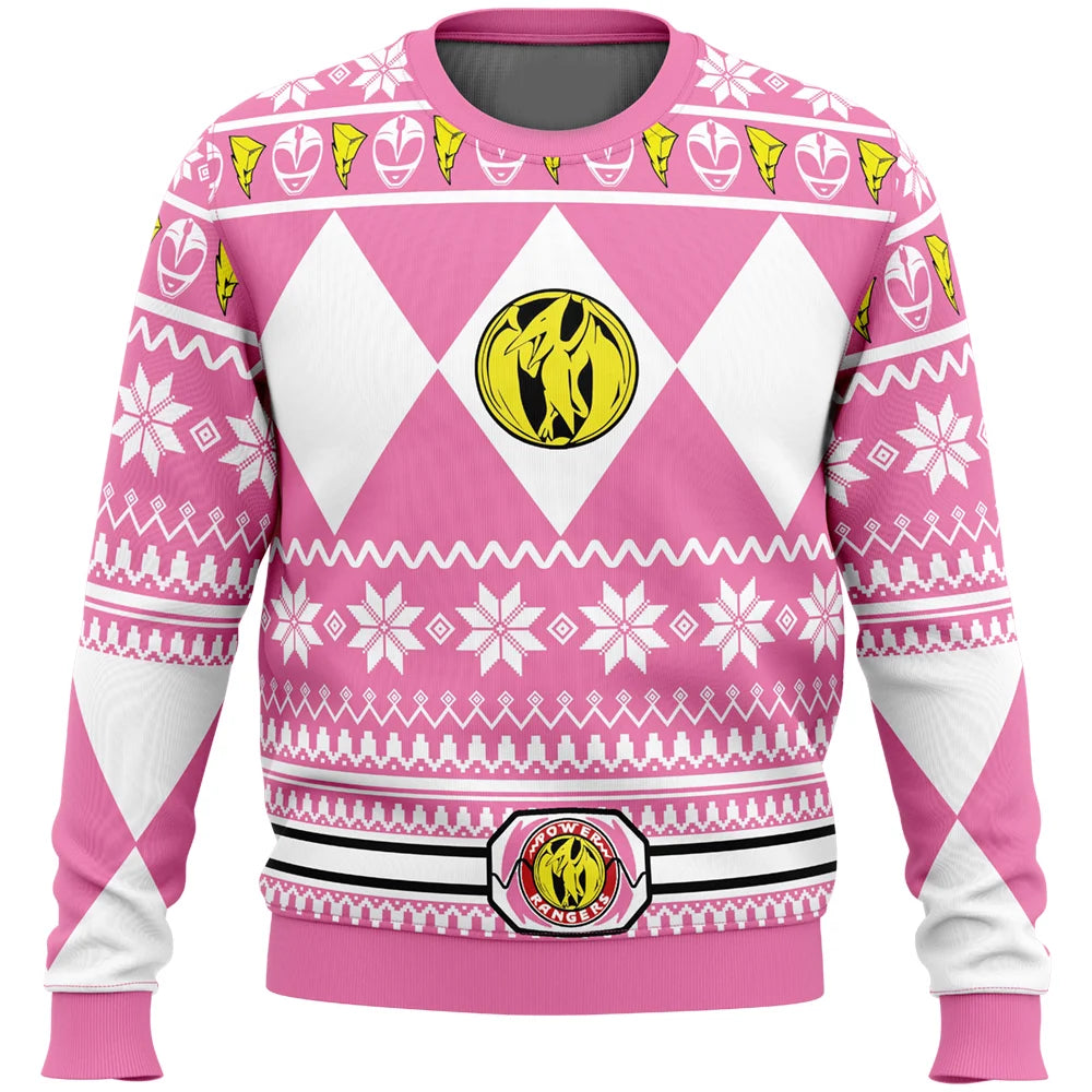 Power Ranger Ugly Christmas Sweater