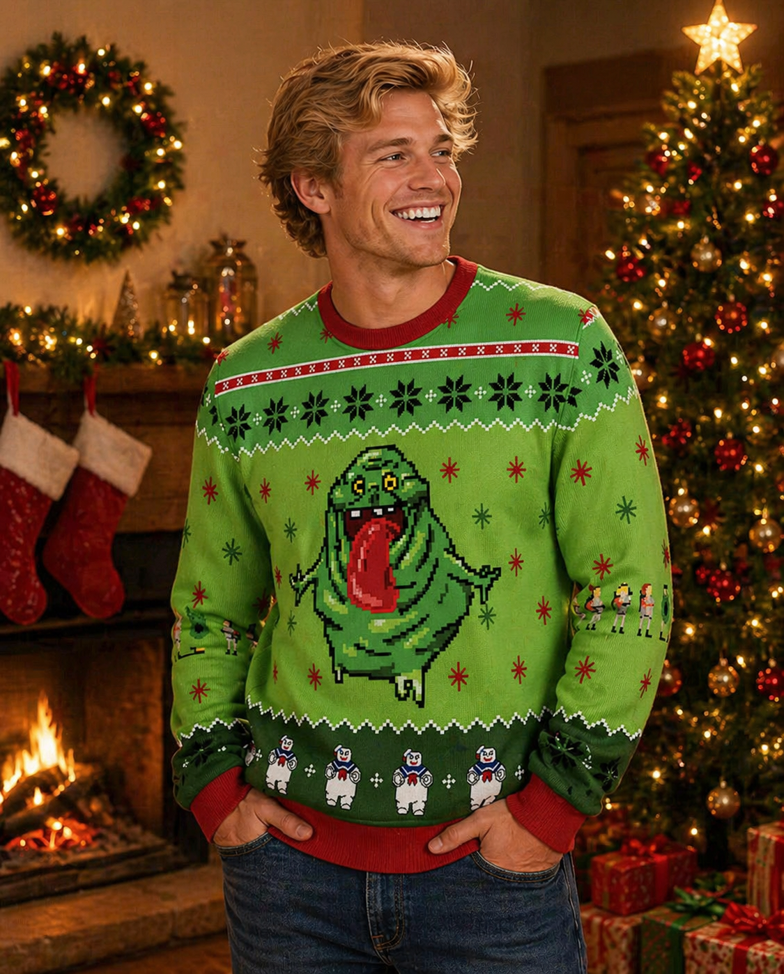 Unisex ugly Christmas sweater - Ghostbusters