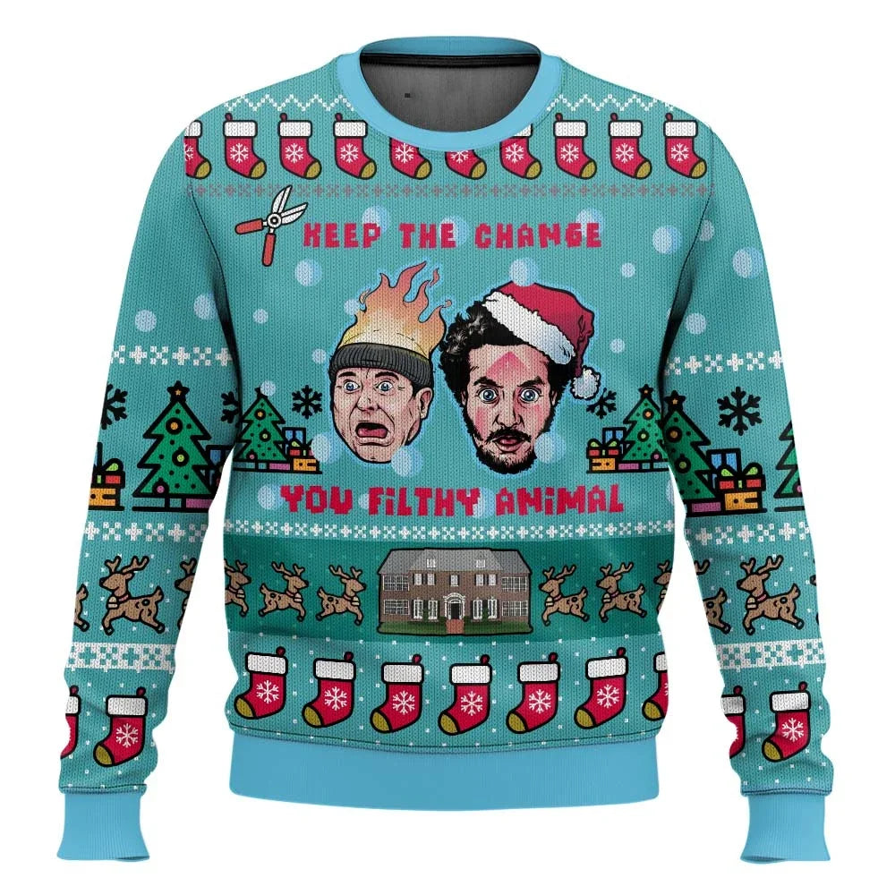 Men's ugly Christmas sweater – Home Alone movie