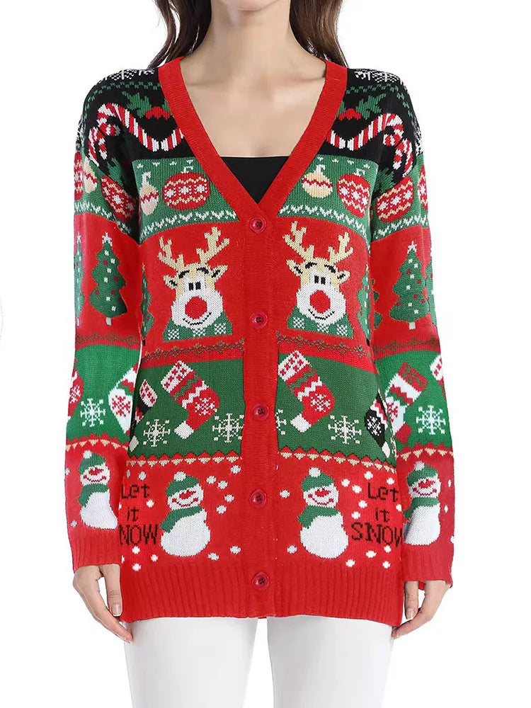 Womens ugly Christmas cardigan