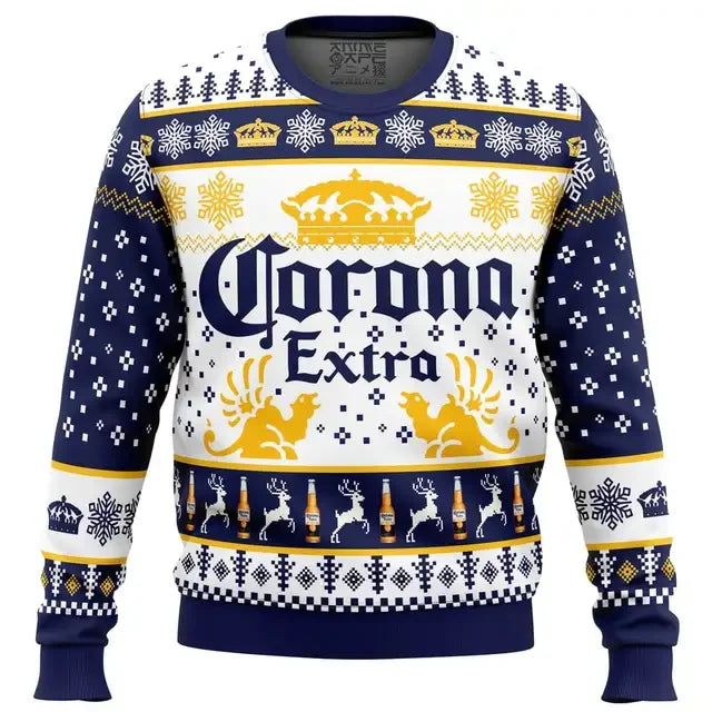 Corona Extra Ugly Christmas Sweater – Funny Beer Holiday Pullover