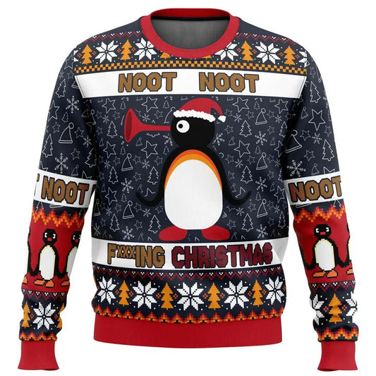 Noot Noot Pingu Ugly Christmas Sweater