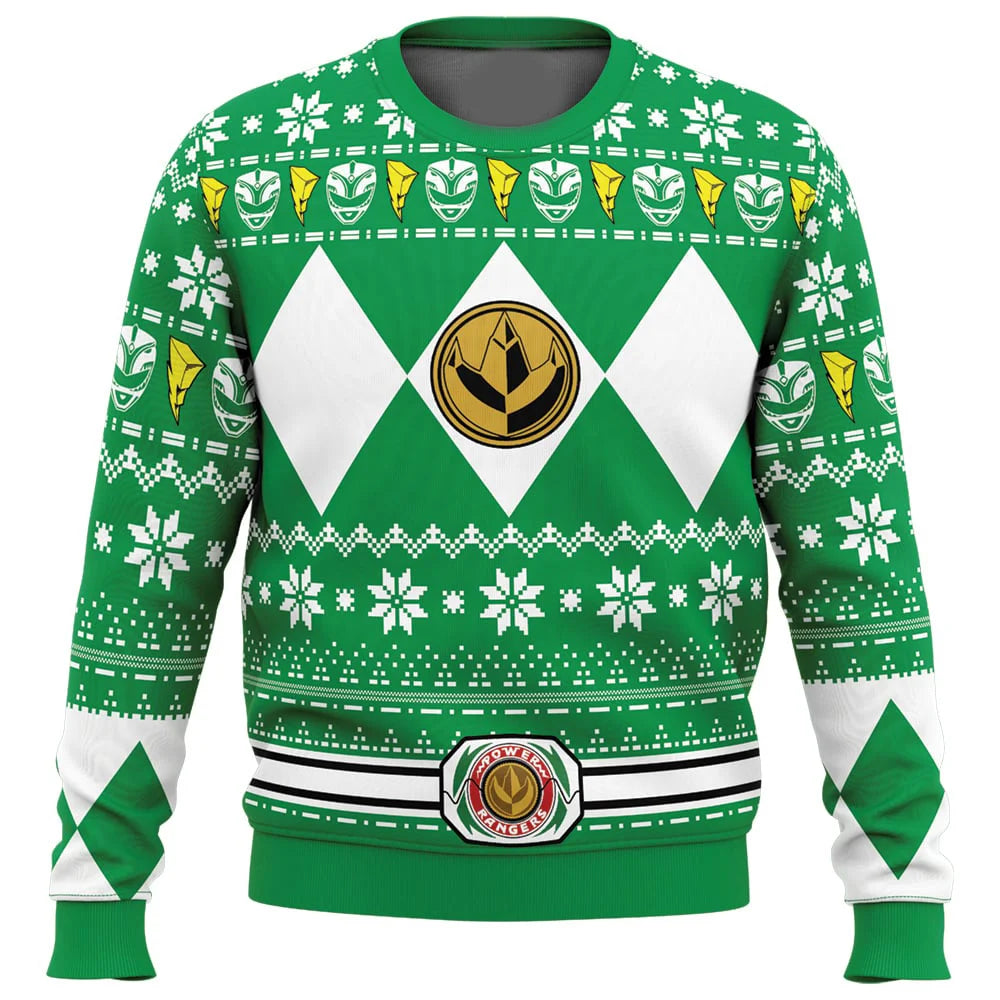 Power Ranger Ugly Christmas Sweater