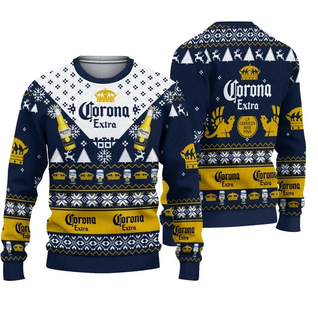 Corona Extra Ugly Christmas Sweater – Funny Beer Holiday Pullover