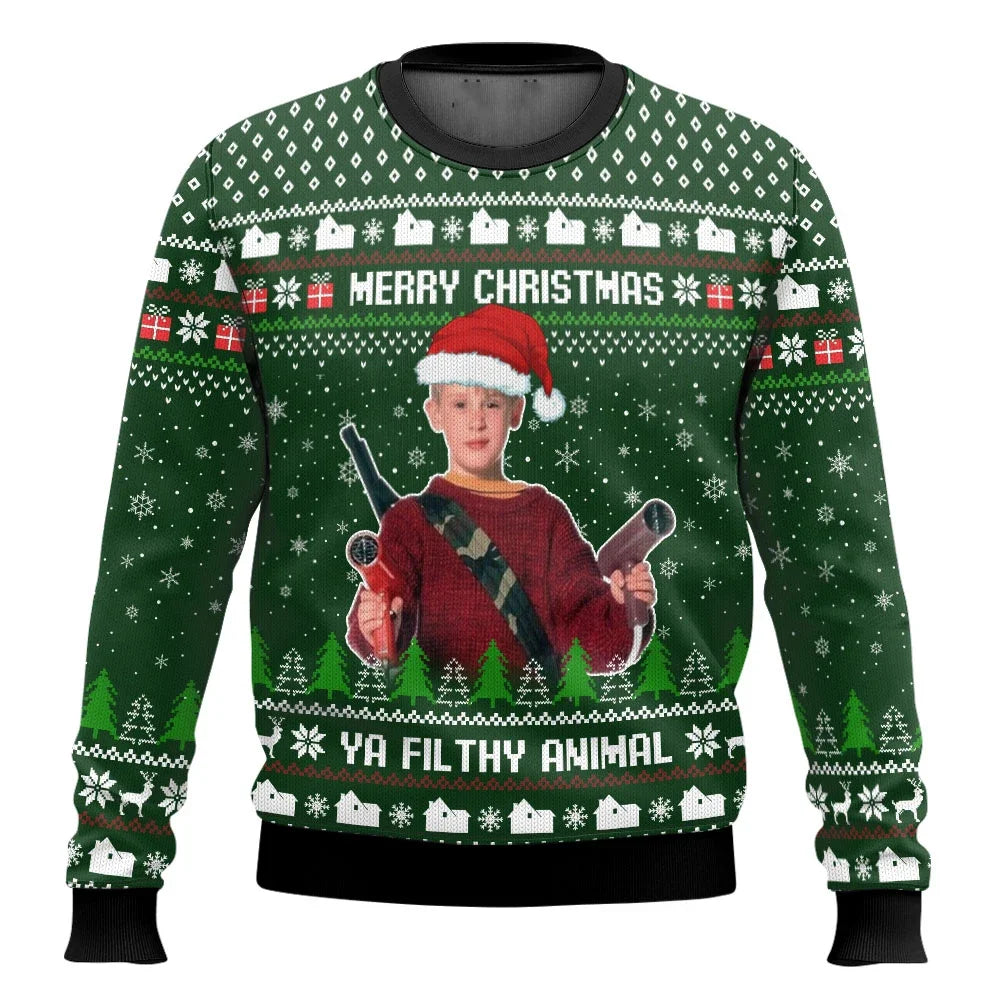 Men's ugly Christmas sweater – Home alone