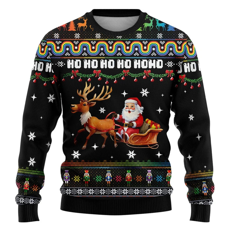 Men's ugly Christmas sweater - Ho Ho Ho