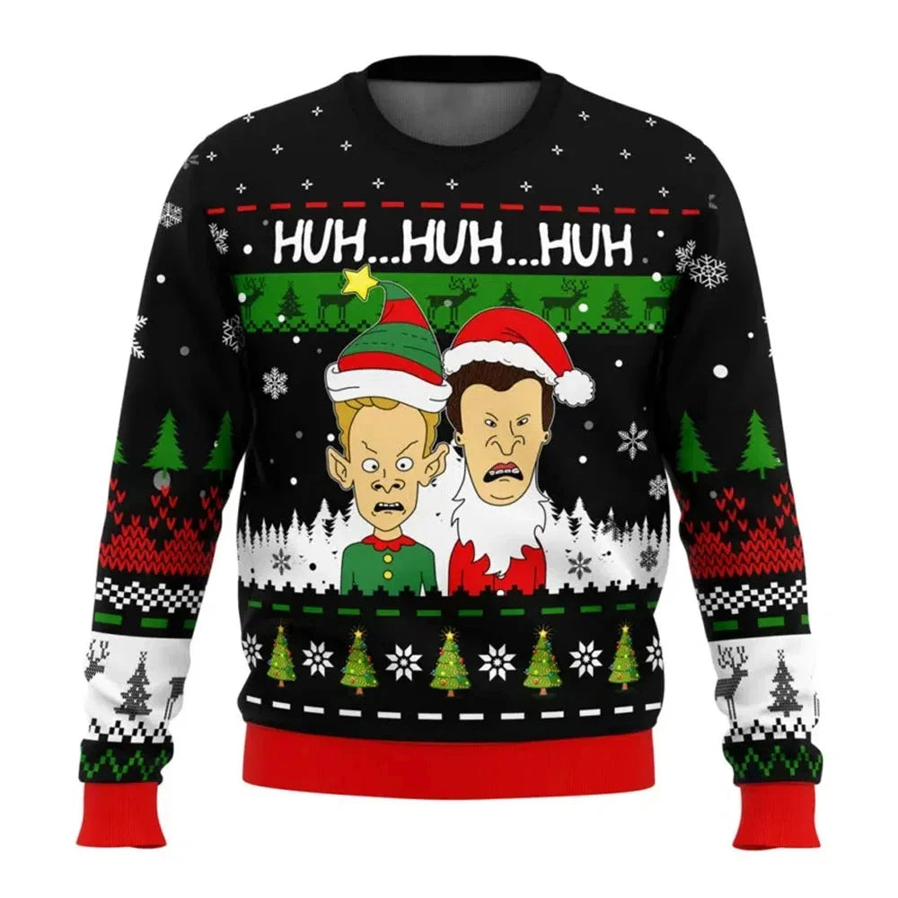 Men's ugly Christmas sweater - Beavis and Butthead