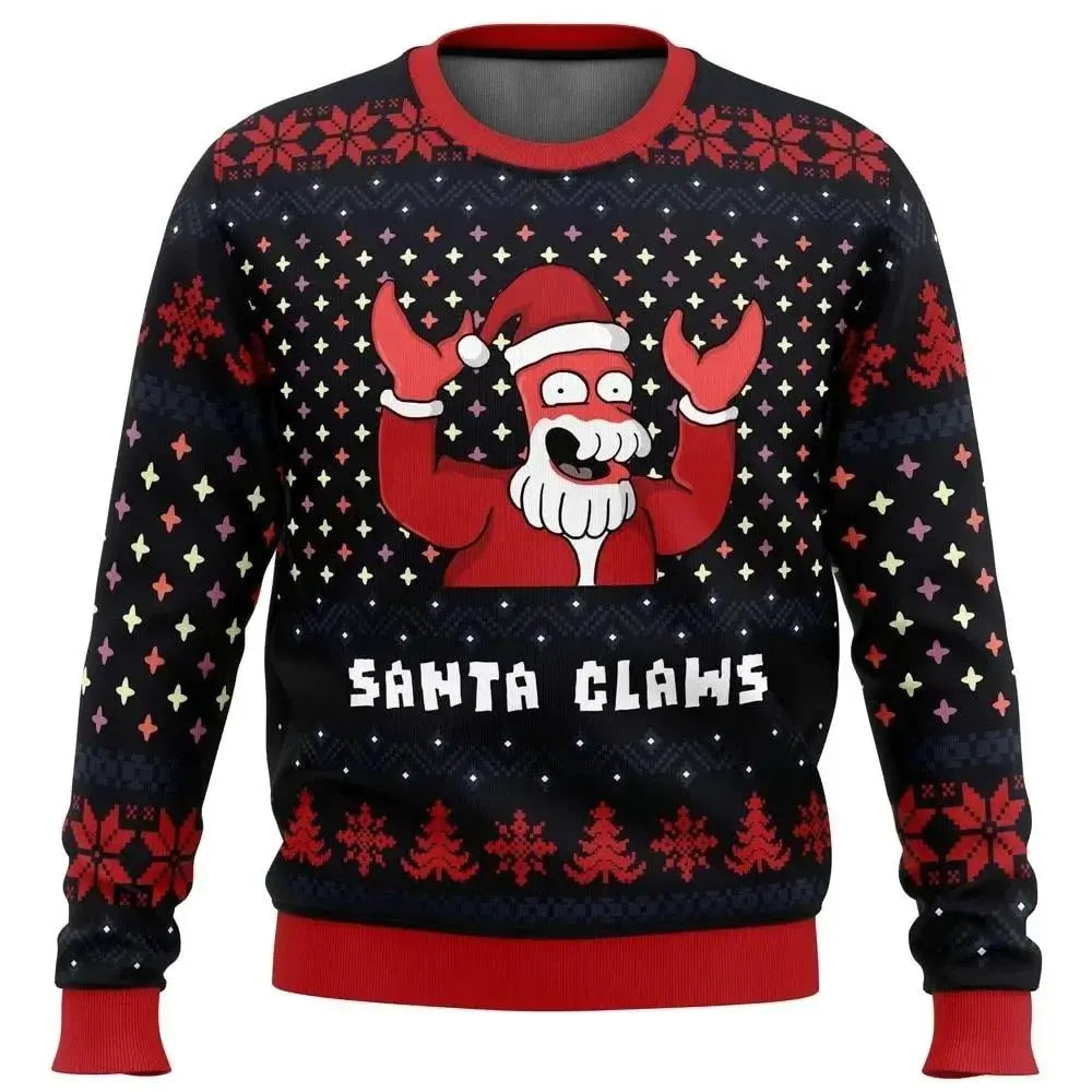 Men's ugly Christmas sweater - Santa Claws