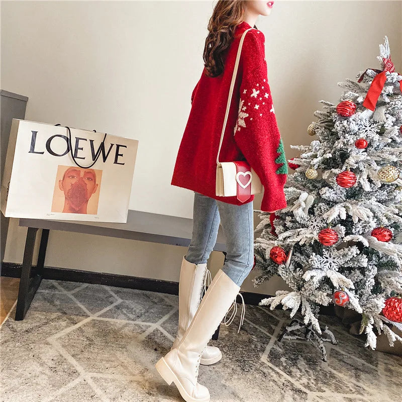 Thick women's Christmas sweater
