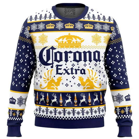 Corona Extra Ugly Christmas Sweater – Funny Beer Holiday Pullover