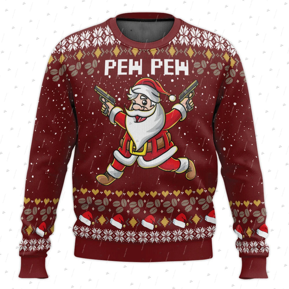 Men's ugly Christmas sweater - Pew pew