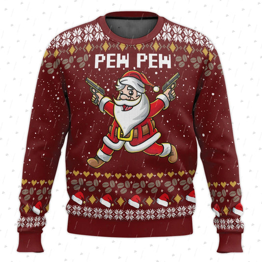 Men's ugly Christmas sweater - Pew pew