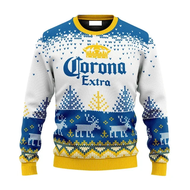 Corona Extra Ugly Christmas Sweater – Funny Beer Holiday Pullover