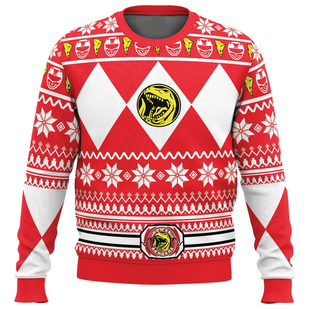 Power Ranger Ugly Christmas Sweater