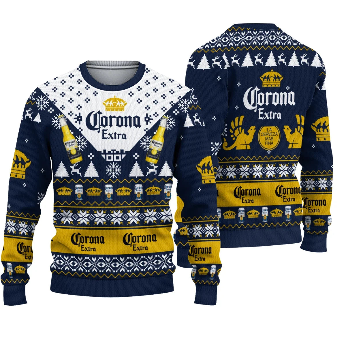 Corona Extra Ugly Christmas Sweater – Funny Beer Holiday Pullover