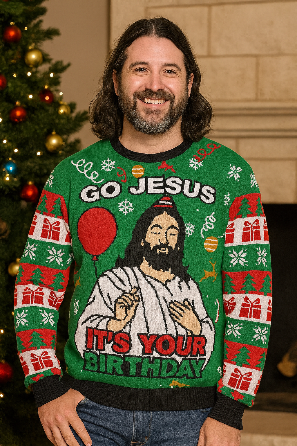 Adult ugly Christmas sweater
